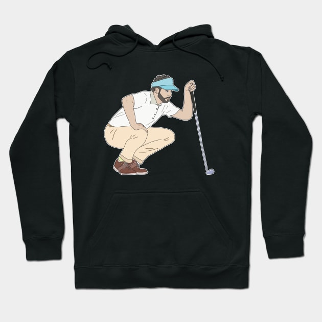 Golf Player Hoodie by DiegoCarvalho